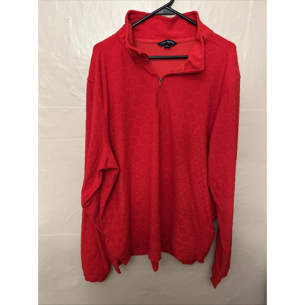 urban frontier XXL Red 1/2 Zip Pull Over Honeycomb Sweatshirt